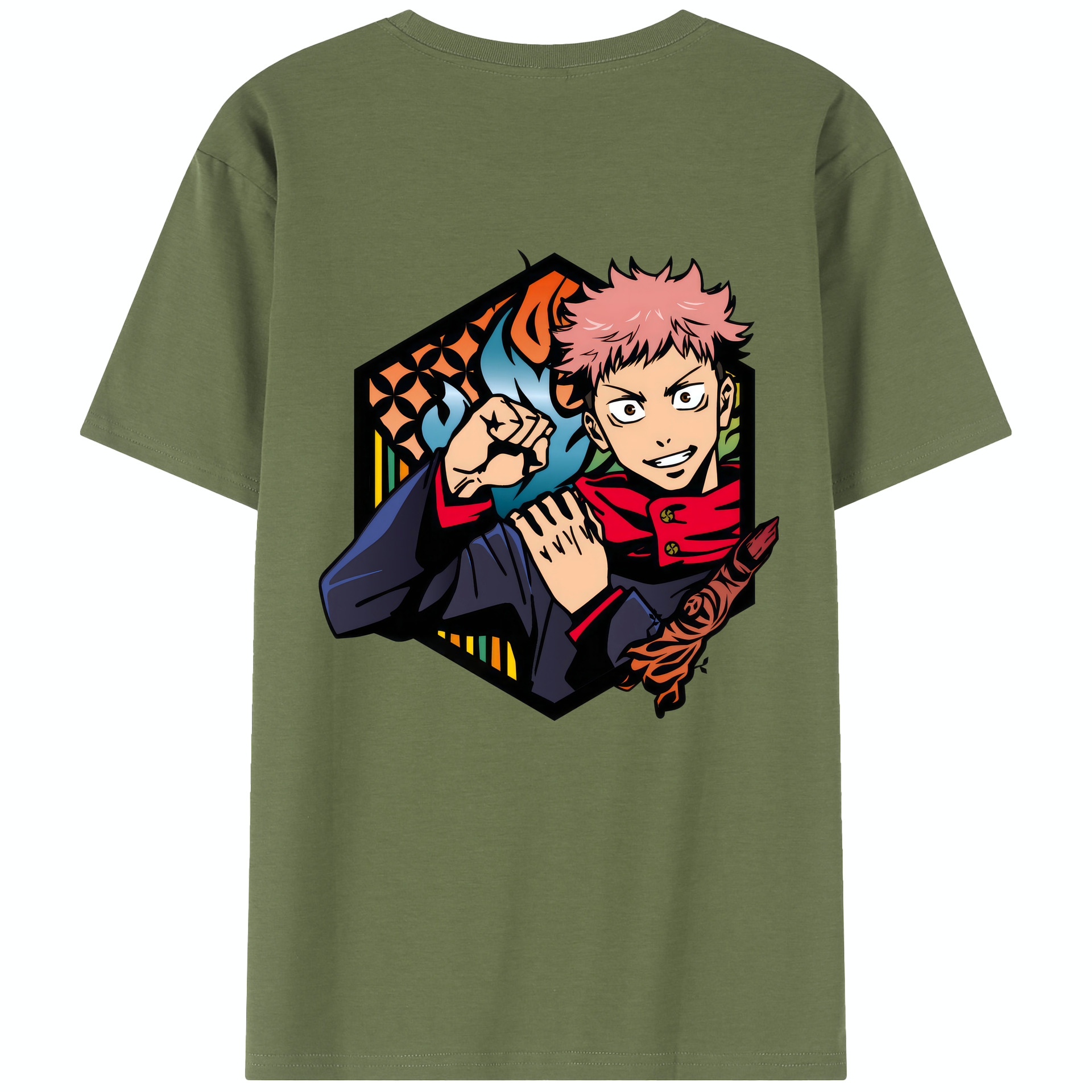 （画像用） 呪術廻戦 Jujutsu Kaisen 綿100％半袖Tシャツ（背面プリント）